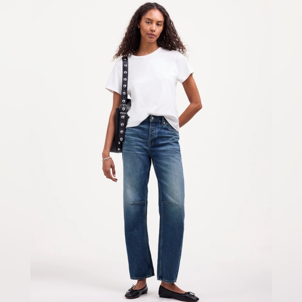 Madewell The Darted Barrel Leg Jean Irmo Wash